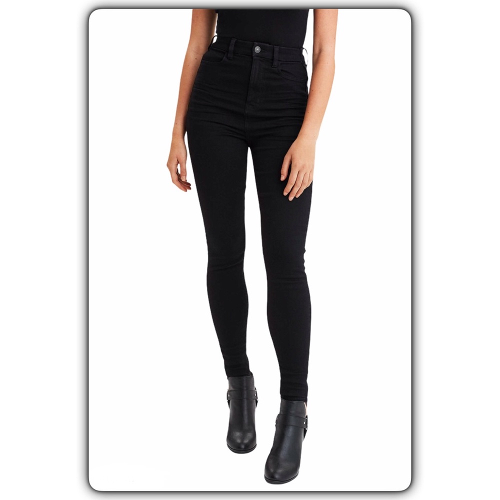 American Eagle Curvy Highest Waist Jegging -LONG-Black